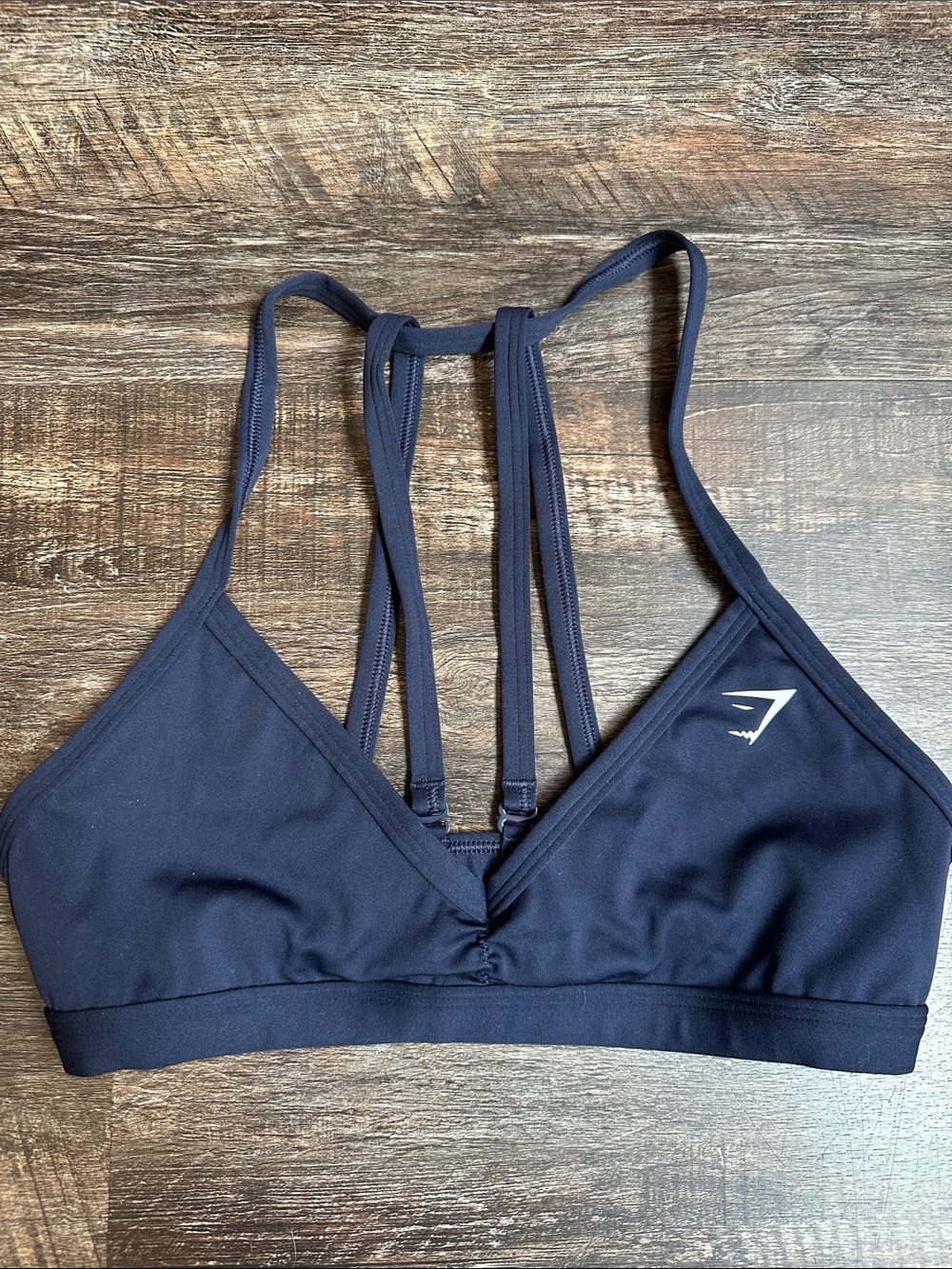 Gymshark Navy minimal Strappy Back Sports Bra